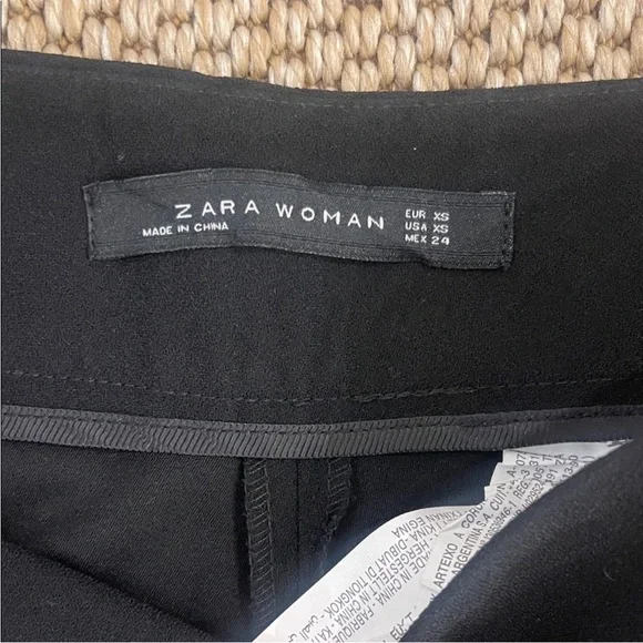 Zara Black Wide Leg Pants - Picture 3 of 4